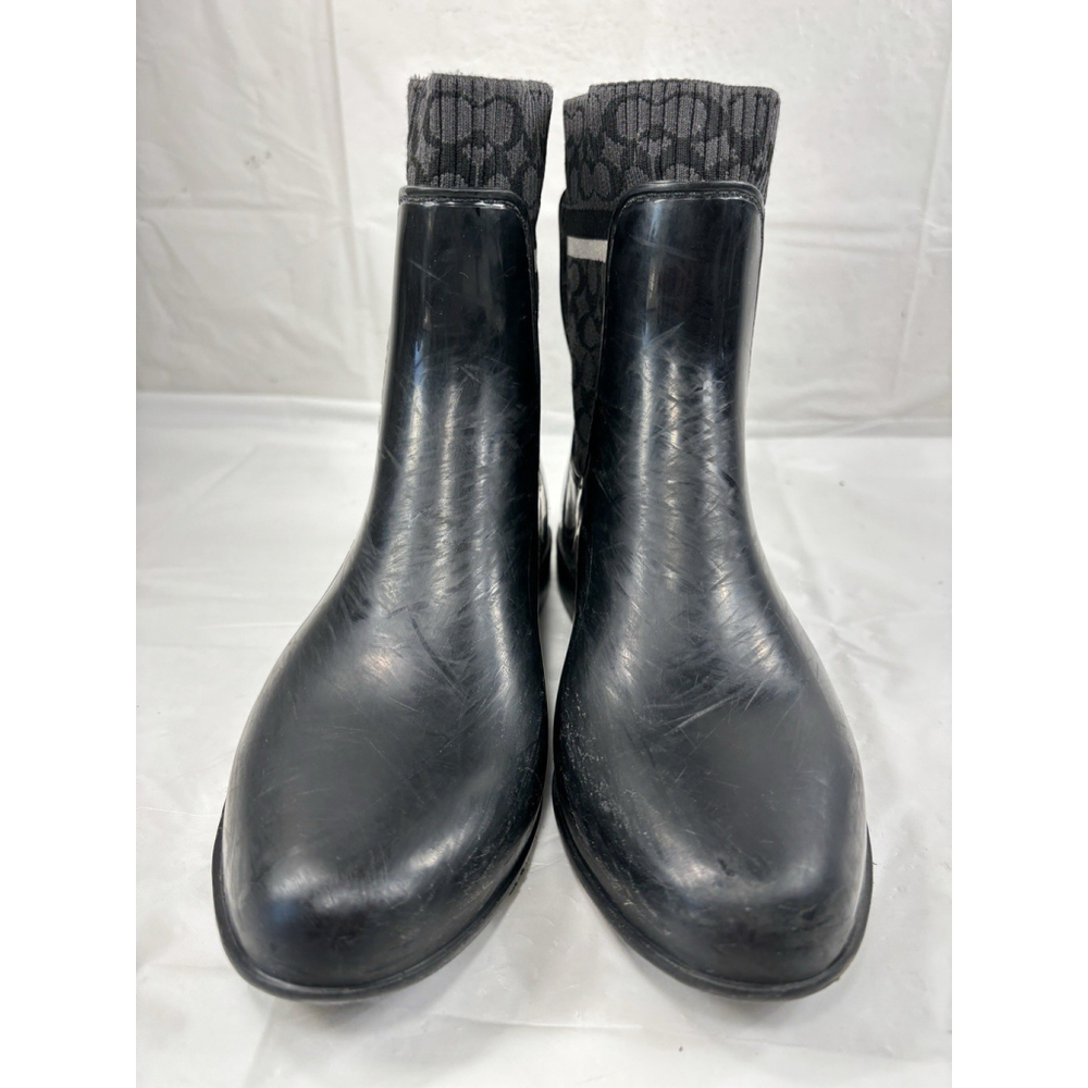 Coach Womens Rivington Knit Ankle Rain Boots - Picture 4 of 12